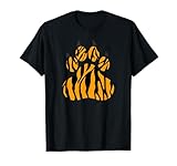 Tiger Paw Striped Pattern Tees