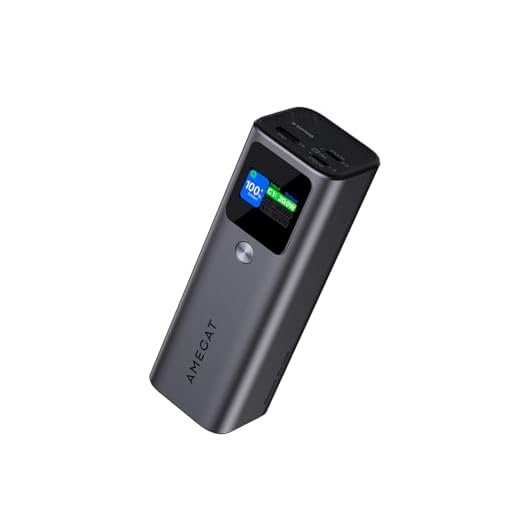 PowerBank AMEGAT Power Bank 140W, 27600mAh Powerbank PD 3.1 USB C Input & Output Batteria esterna, display digitale, per Laptop, Tablet, Smartphone, Auricolari e Altro