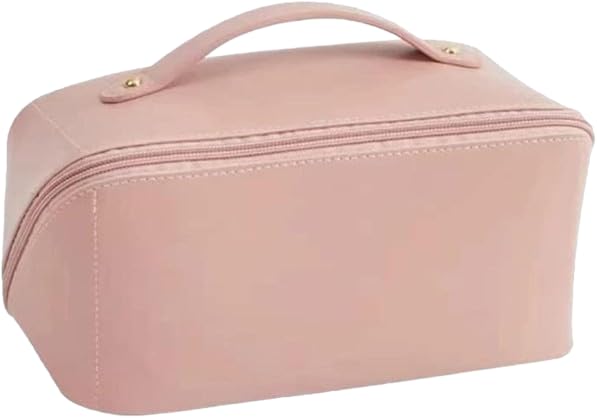 Large Capacity Travel Pouch with Handle and Divider - Multifunctional Packing Bag for Easy Access, Waterproof- (Pink) Pack of 1-image-33