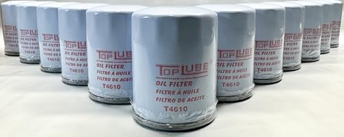 TOP LUBE T4610 Oil Filter 12 Pack, Compatible with: Honda OEM 15400-PLM-A02, FRAM PH7317, CHAMP PH2867, Honda, Acura, Subaru, Mitsubishi and more. Quality Certified IATF 16949:2016