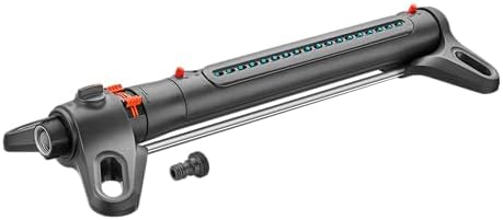 GARDENA (18714) UP TO 3,800 Sq Feet - AquaZoom Adjustable Oscillating Yard Sprinkler Waters Large Areas Lawn and Garden Aquazoom Outdoor Vibrating Sprinklers feature a large heavy duty base