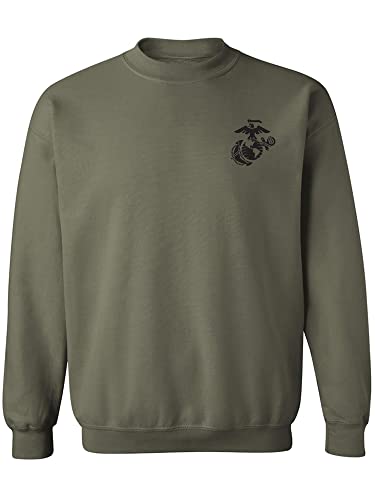 zerogravitee Marines Emblem left chest Crewneck Sweatshirt