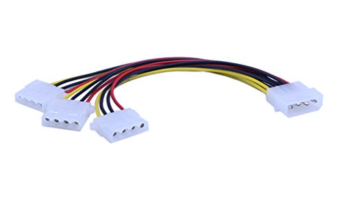 Cable divisor de energía Molex 4 pines 2 unidades miniatura 2