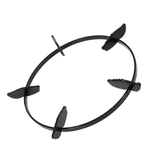 HOMSFOU Soporte De Stand De Estufa Para Platos Calientes Wok Rejilla Superior De Gas Apoyo Cocinando Calor Cacerola Fritura Freír Rallar Anillos De Estufa De Gas Planchar Negro