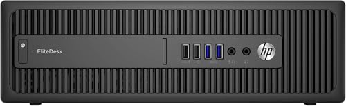 Image of Hp EliteDesk 800 G2 3.2GHz 6th Gen Intel Core i5 6500 Black SFF PC Desktop Computer (8GB, 1000GB, Super Multi DVD, Windows 11 Pro) (Renewed) (No Peripherals)