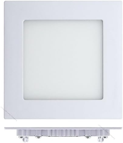 6W LED Square Recessed Ceiling Flat Panel Down Light Ultra Slim Lamp Warm White 3000k Super Bright