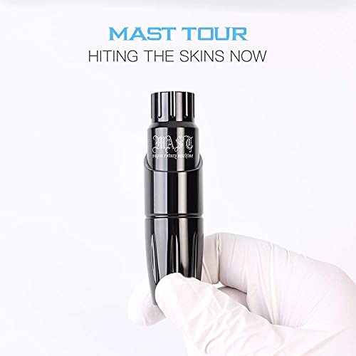 Dragonhawk Rotary Tattoo Pen Machine Kit, Mast Tour Tattoo Permanent Makeup Gun 50Pcs Cartridges Needles Power Supply Color Inks With Carry Case #TOP2