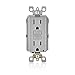 Leviton Gfci Outlet 15A 125V Polycarbonate Nema 5-15R Duplex Gray