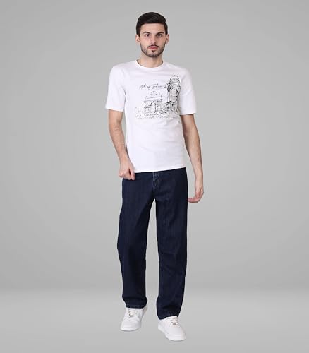 Image of i'sol Men's Loose Baggy Fit Wide Legged Jeans