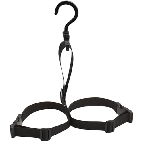 Ciieeo Correa para Secar Botas de Pesca Ajustable de Poliéster y Nailon, Estante Colgante Versátil Talla Única para Botas de Vadeo y Pesca, Accesorio Práctico para Almacenamiento y