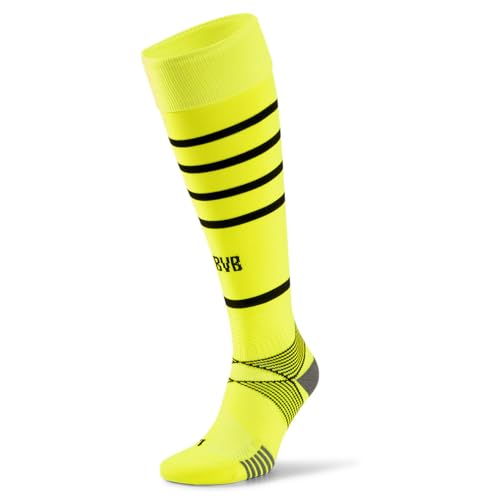 PUMA Mens Team Bvb Hooped Socks Replica Athletic Casual - Yellow