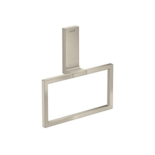 AXOR Universal Rectangular Towel Ring in Brushed Nickel, 42623820