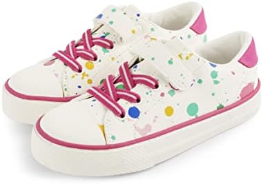 Gymboree, and Toddler Girls Low Top Sneakers,Artist Splatter Paint,9 | Image 1