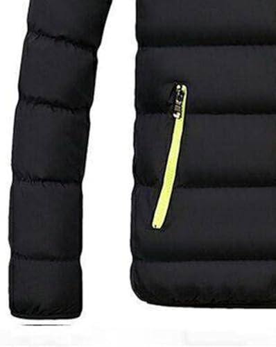 Maiyifu-GJ Men Winter Down Coat Jacket Lightweight Warm Thicken Padded Outerwear Stand Collar Ski Hiking Travel Warm Overcoat4