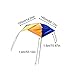 Inflatable Kayak Awning Canopy, Boat Sun Shade Shelter,Beach Fishing Surf Folding Inflatable Kayak Sun Shade Shelter,Two-Person Dinghy Cover (Not Included Kayak)