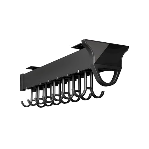 Perchero extensible de aluminio con riel deslizante suave para vestidor 2