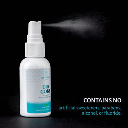 Natural Dry Mouth Moisturizing Spray – Dry Gone Throat Moisturizer Helps Provide Relief From Cotton Mouth With Neem, Peppermint Oil, & Herbal Extracts – Alcohol & Sugar Free Oral Treatment By Everest #TOP5