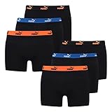 6er Pack Promo Boxer PUMA Herren Unterhosen Shorts Promo Boxer 6er Pack, Farbe:Schwarz, Größe:XL, Artikel:-004 Black red Blue Combo