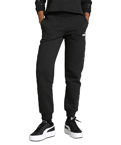 PUMA Pantaloni Sportivi da Donna Ess Tape FL Cl Pantaloni Lavorati a Maglia