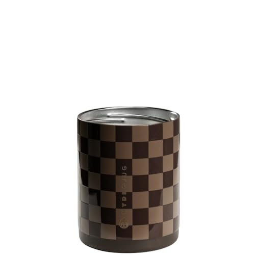Image of HydroJug Can Cooler 12 oz, Stainless Steel Can Holder, Autumn Checkers