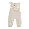 Gyratedream Baby Meisjes O-Hals Effen Kleur Mouwloze Rompers Kids Jongens Casual Bodysuit Jumpsuit Pasgeboren Kleding…