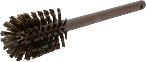 Image of SPARTA Large Water Bottle Brush Ideal for Wide-Mouth Jars, Bottles and Tumblers, Dishwashing Tool with Handle for Home and Commercial Kitchens, Plastic, 12 Inches, Brown