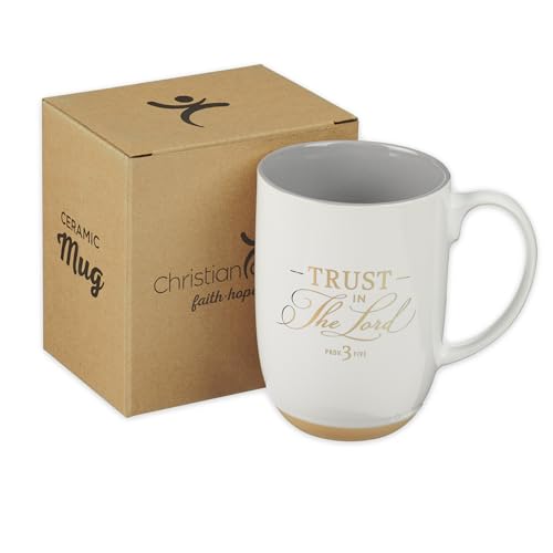 Taza de cerámica blanca con base de arcilla 15 oz miniatura 7