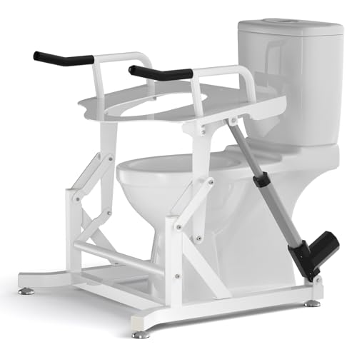 Electric Toilet Lift Seat with Handles for Seniors