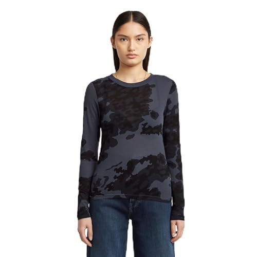 T-shirt femme G-Star AOP slim à manches longues en coton imprimé
