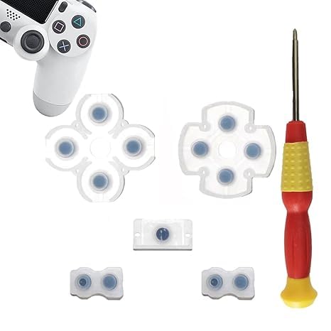 RORAJKHOT 1 Set Silicone Conductive Rubber Pads Replacement Compatible with PlayStation 4 PS4 Controller Parts Compatible with JDM-020 Toy Review India (Iknoor World )