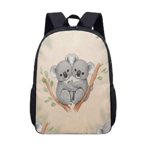 Watercolor Cute Koala 17 Inch Backpack Hand-painted Animal Illustration Travel