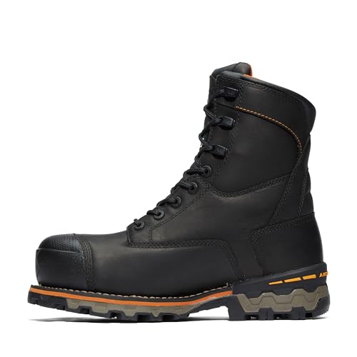 Timberland PRO Timberland PRO Men's Boondock 8 Inch Composite Safety Toe Puncture Resistant Insulated Waterproof Industrial Work Boot, Black-2024 NEW, 13W