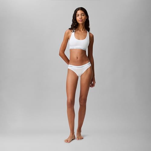 Calvin Klein Women's Modern Cotton Bralette, White, Medium - 2