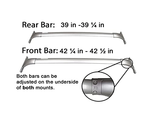 Brightlines Roof Rack Cross Bar Replacement For 2017-2022 Nissan Rogue(Nissan Rogue Sport) #TOP4