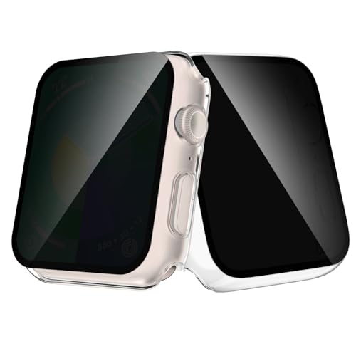 Coque de confidentialité Apple Watch 40mm JULK en PC rigide et verre trempé anti-espion x2