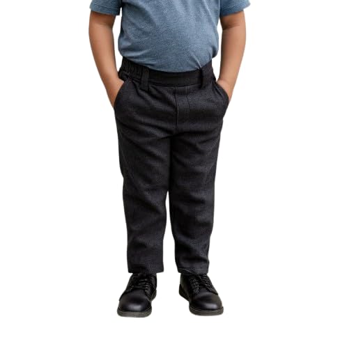 Image of School Uniform Trousers for Boys and Girls, Formal Regular-Fit School Pants, Comfortable, Durable Fabric for Daily School Wear.