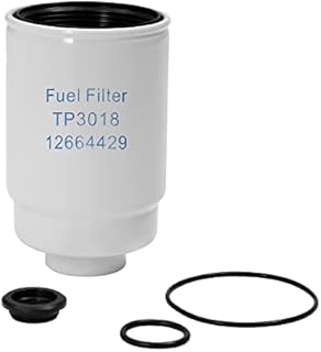6.6 Duramax Diesel Fuel Filter with Seals | for 2001-2016 Chevy Silverado 2500 HD 3500 HD Express GMC Sierra 2500HD 3500HD Savana | Replaces# TP3018, TP3012, 12664429, 12633243