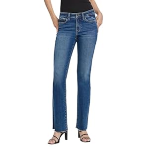 Flying Monkey Mid Rise Slim Bootcut Jeans Medium Blue