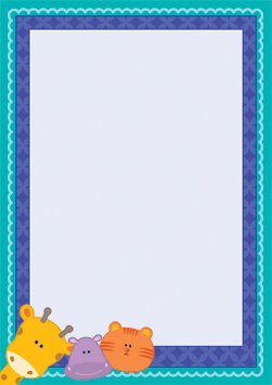 Cute Animals A4 Printer and Writing Paper-100 Sheets