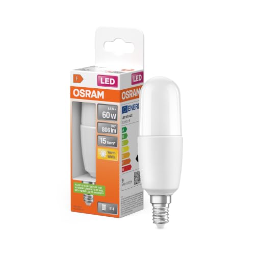 Migliori lampadine LED e27 OSRAM STAR STICK Lampadina LED, Attacco: E27, Bianco regolabile, 2200…2700 K, 7 W, Equivalenti a 60 W, LED Retrofit CLASSIC A GLOWdim, Opaco, Taglia Unica