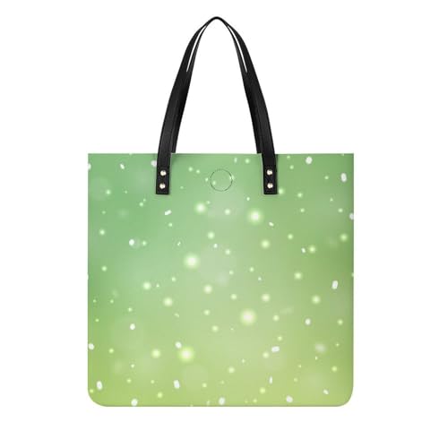 Sac à main shopper paillettes vertes pour femmes : grand tote bag de voyage 39x39cm