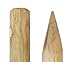 Gartenwelt Riegelsberger Pfahl Ø 8 cm Länge 75 cm Nadelholz Kiefer imprägniert Kiefernholz Rankstab Rankhilf Rundholz Beeteinfassung Gartenpfahl Gurkenstab gefräst gespitzt