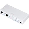Arturia MiniFuse 2 Portable 2x2 USB Type-C Audio/MIDI Interface | White Bundle with 20ft XLR Cable + Microfiber Cleaning Cloth (3 Items)