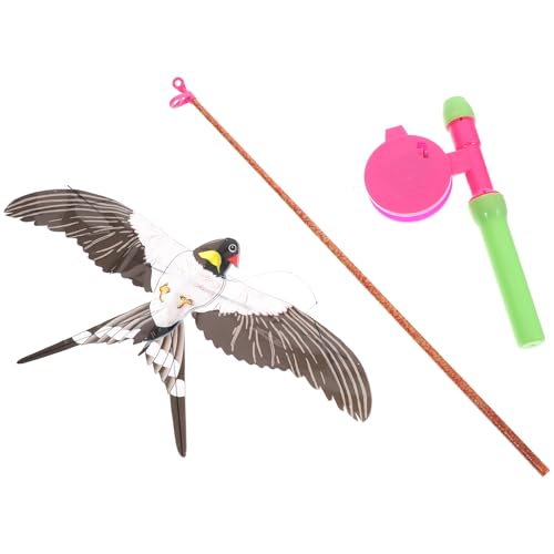 BESTonZON Swallow Bird Kite - Easy to Fly Outdoor Kite Realistic Printed Kite for Kids and Adults, Random Color Design Flying Kite with Fishing Pole, Perfect for Family Activities and Out