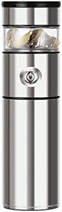 TWDYC Glass Tea Cup 316 Stainless Steel Thermos Water Bottle for Car Travel Vacuum Flasks Thermoses with Infuser