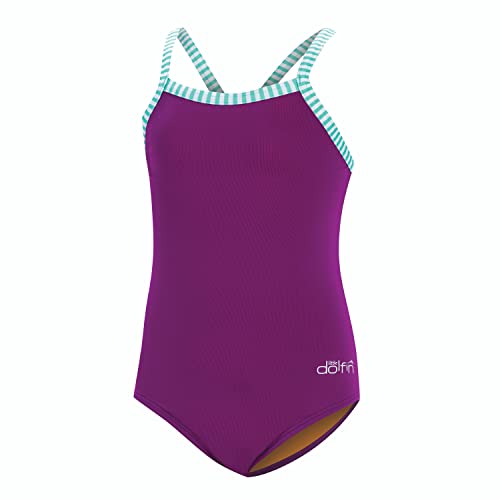 Dolfin Toddlers Solid 1-Piece Purple 6X
