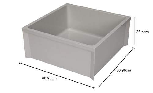 Zurn Z1996-24 Wisch-Wischbecken, 61 cm Länge, 61 cm Breite, 25,4 cm Höhe