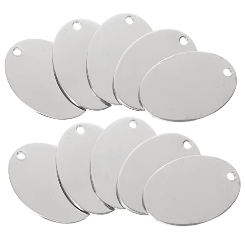 YARNOW 10 Piezas etiqueta de perro de metal cadena de etiquetas de perro verter placas perros personalizadas chapa perro personalizada etiqueta de identificación de mascotas