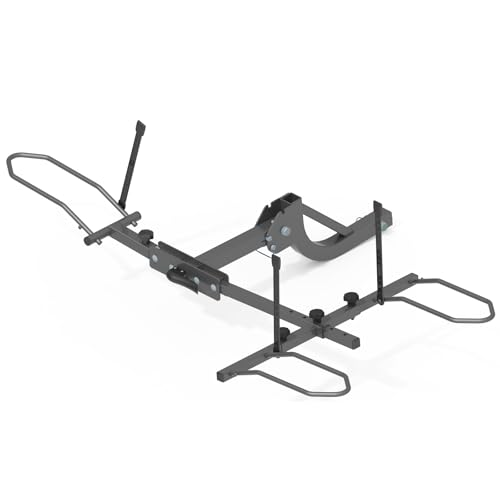 H&ZT Fat Tire Trike Hitch Rack for SUV Truck RV, Heavy-Duty Foldable Bike Carrier for 3-Wheel Bicycles, Fits 5