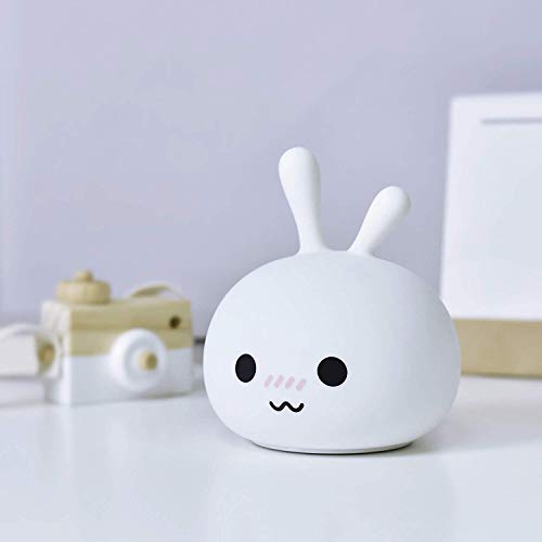 Lámpara de Noche Conejo de Silicona Suave LED Recargable miniatura 5